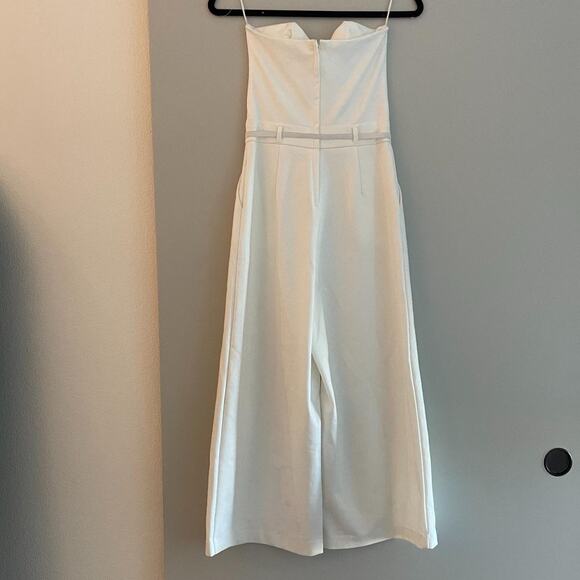 White Jumper with Flare Pants - Picture 3 of 4